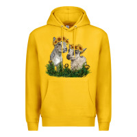 Lemon baby goats Premium Hoodie - RanaPortraitStore