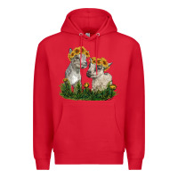 Red baby goats Premium Hoodie - RanaPortraitStore