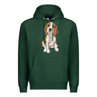 Sports Green beagle Premium Hoodie - RanaPortraitStore