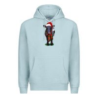 Blue Mist black angus Premium Hoodie - RanaPortraitStore