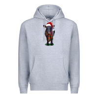 Heather Grey black angus Premium Hoodie - RanaPortraitStore
