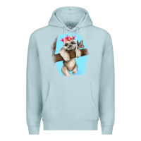 Blue Mist baby sloth Premium Hoodie - RanaPortraitStore