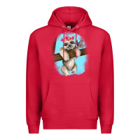 Cardinal baby sloth Premium Hoodie - RanaPortraitStore