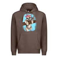 Coffee baby sloth Premium Hoodie - RanaPortraitStore