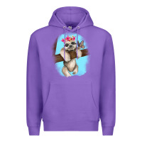 Purple baby sloth Premium Hoodie - RanaPortraitStore