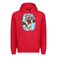 Red baby sloth Premium Hoodie - RanaPortraitStore