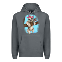 Rock baby sloth Premium Hoodie - RanaPortraitStore