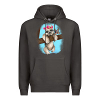 Smoke baby sloth Premium Hoodie - RanaPortraitStore