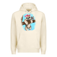 Tofu baby sloth Premium Hoodie - RanaPortraitStore