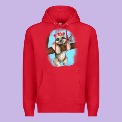 Baby Sloth Premium Hoodie Designed By Ranaportraitstore