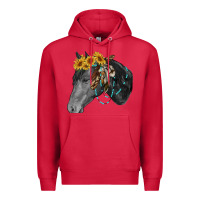 Cardinal black and white western horse Premium Hoodie - RanaPortraitStore