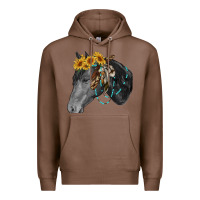 Chestnut black and white western horse Premium Hoodie - RanaPortraitStore