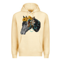 Pina Colada black and white western horse Premium Hoodie - RanaPortraitStore