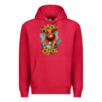 Cardinal baby cow in a bucket Premium Hoodie - RanaPortraitStore