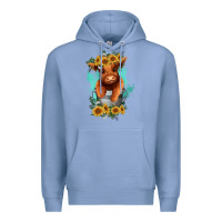 Colony Blue baby cow in a bucket Premium Hoodie - RanaPortraitStore