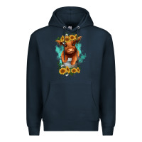 Navy baby cow in a bucket Premium Hoodie - RanaPortraitStore