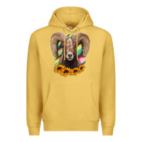 Antique Gold bighorn sheep Premium Hoodie - RanaPortraitStore