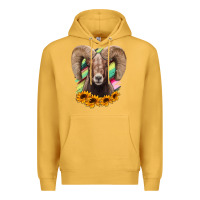 Mustard bighorn sheep Premium Hoodie - RanaPortraitStore