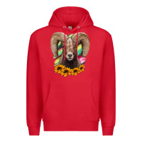 Red bighorn sheep Premium Hoodie - RanaPortraitStore