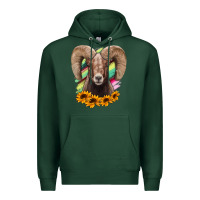 Sports Green bighorn sheep Premium Hoodie - RanaPortraitStore