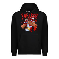 Black red sneaker girl afro woman Premium Hoodie - RanaPortraitStore