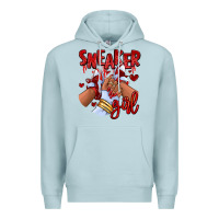 Blue Mist red sneaker girl afro woman Premium Hoodie - RanaPortraitStore