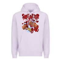 Lilac red sneaker girl afro woman Premium Hoodie - RanaPortraitStore