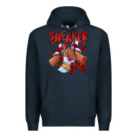 Navy red sneaker girl afro woman Premium Hoodie - RanaPortraitStore