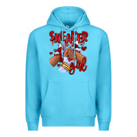 Ocean Blue red sneaker girl afro woman Premium Hoodie - RanaPortraitStore