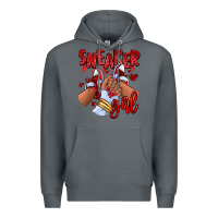 Rock red sneaker girl afro woman Premium Hoodie - RanaPortraitStore