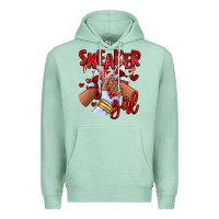 Seafoam red sneaker girl afro woman Premium Hoodie - RanaPortraitStore