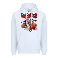 White red sneaker girl afro woman Premium Hoodie - RanaPortraitStore