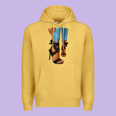 Black Heels Black Fashion Girl Premium Hoodie Designed By Ranaportraitstore