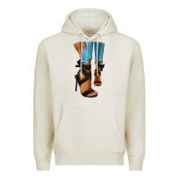 Oatmeal Heather black heels black fashion girl Premium Hoodie - RanaPortraitStore