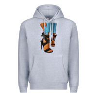 Black Heels Black Fashion Girl Premium Hoodie | Teevron