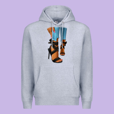 Black Heels Black Fashion Girl Premium Hoodie Designed By Ranaportraitstore