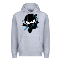 Heather Grey ninja kid Premium Hoodie - Unal Design