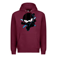 Burgundy ninja kid Premium Hoodie - Unal Design
