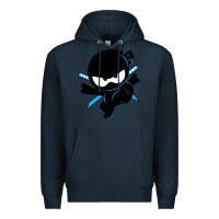 Navy ninja kid Premium Hoodie - Unal Design