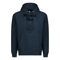 Navy Mermaid mom Premium Hoodie - Unal Design