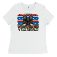 White armed forces day veteran Ladies Tee - Artiststas