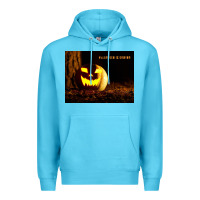 Ocean Blue Halloween Is Coming Premium Hoodie - Unal Design
