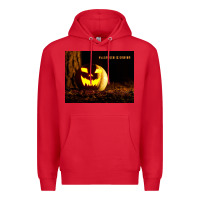Red Halloween Is Coming Premium Hoodie - Unal Design