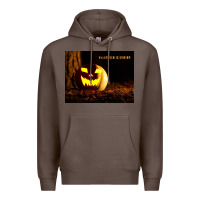 Coffee Halloween Is Coming Premium Hoodie - Unal Design