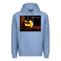 Colony Blue Halloween Is Coming Premium Hoodie - Unal Design