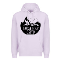 Lilac Live Love Camp Premium Hoodie - Unal Design