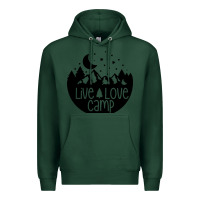 Sports Green Live Love Camp Premium Hoodie - Unal Design