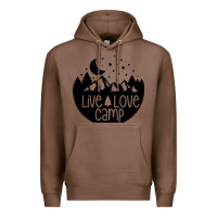 Chestnut Live Love Camp Premium Hoodie - Unal Design