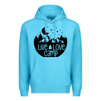 Ocean Blue Live Love Camp Premium Hoodie - Unal Design