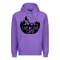 Purple Live Love Camp Premium Hoodie - Unal Design